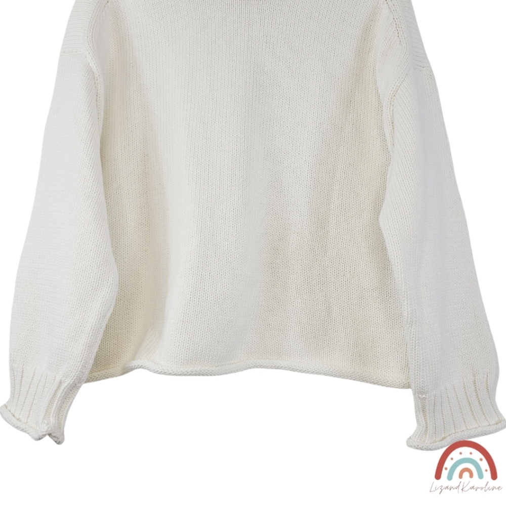 New! J. Crew 2025 Rollneck Sweater Ivory S - Picture 10 of 15